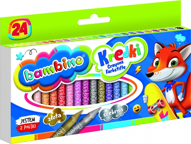 Bambino Clay Crayons 24-Color Set