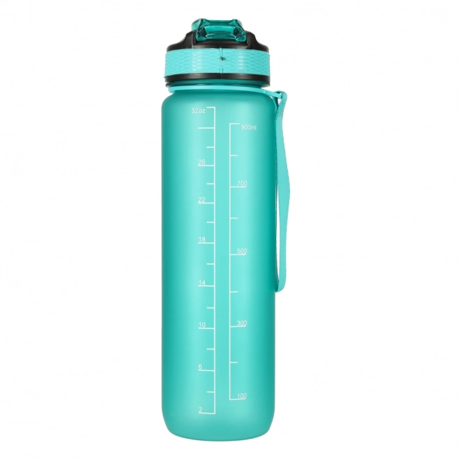 Motivational Pink Water Bottle with Straw and Handle - 1L – green