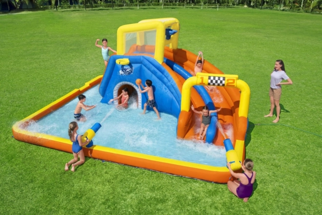Water Amusement Park BESTWAY for Kids 5+ Slide + Basketball Hoop + Tunnel + Shower