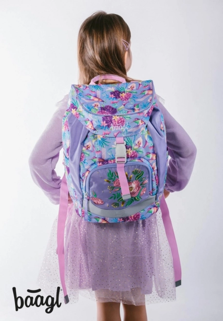 Baagl School Backpack Airy Hummingbird