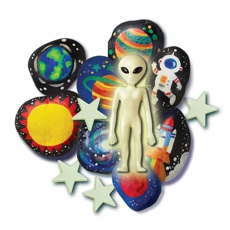 Glow in the Dark Space Rock Painting Kit