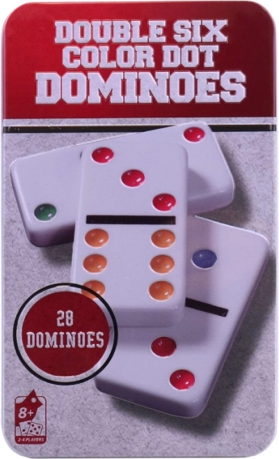 Domino in metalen doos voor kinderen