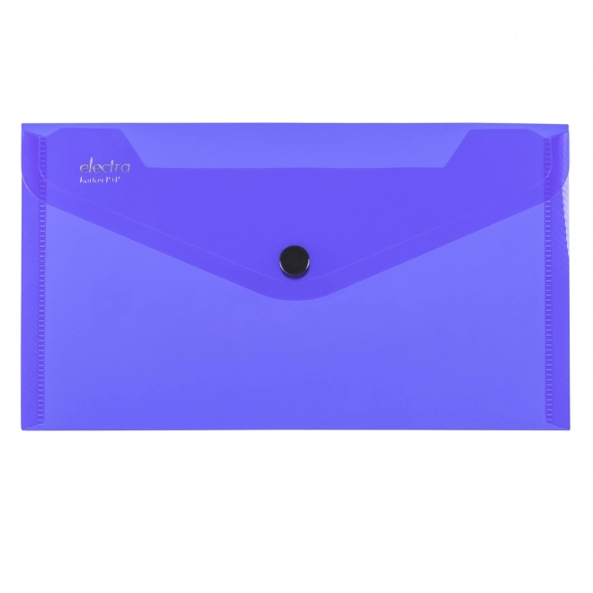 Dark Blue Envelope Wallet with Snap Closure