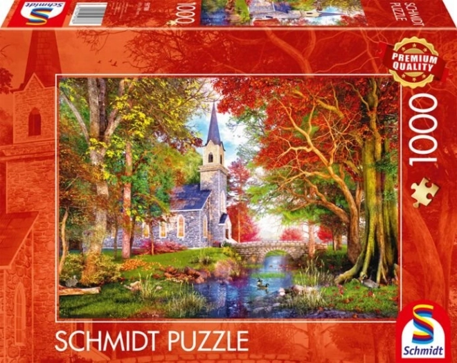 Schmidt Autumn Chapel 1000 Piece Puzzle