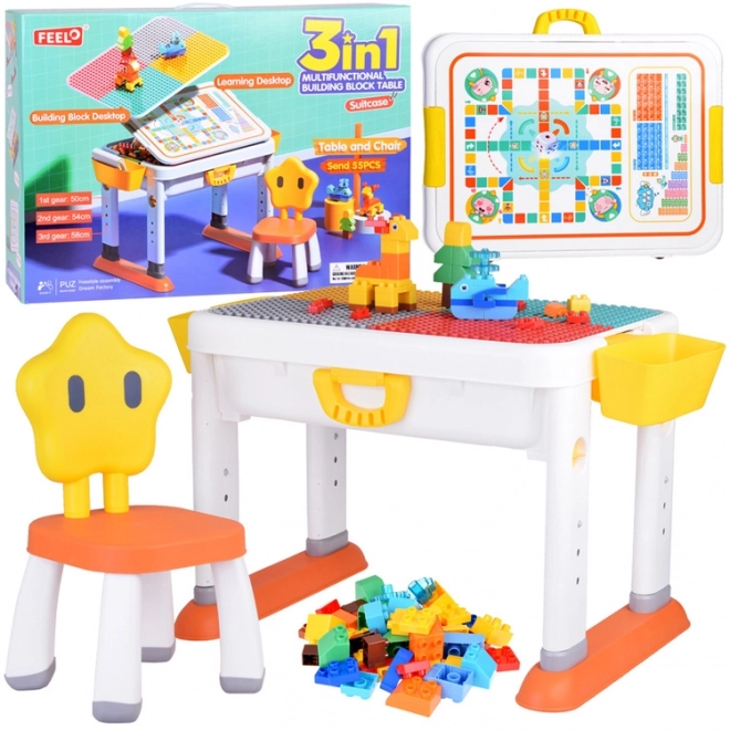 3-in-1 Multifunctional Adjustable Table for Kids