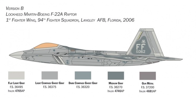 Model Lockheed Martin F-22A Raptor