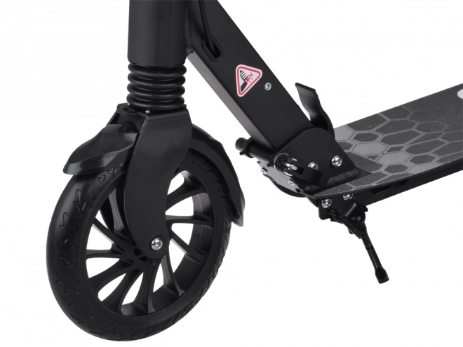 Large Foldable City Scooter with Suspension and Brakes – Black