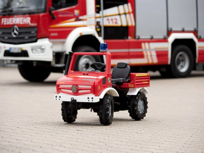 Children's Fire Truck Mercedes Unimog with Pedals