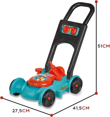 Kindergrasmaaier met helm en jerrycan WOOPIE