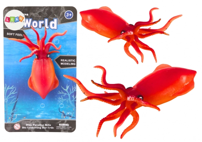 Rubber Squid Figurine Sea World