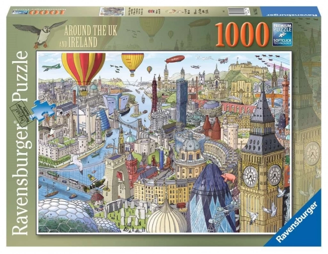 Ravensburger Around Great Britain and Ireland Puzzle - 1000 Pieces