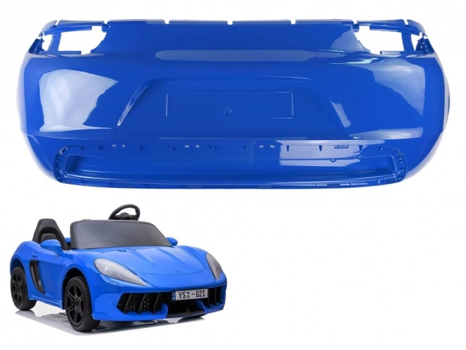 Rear Bumper for Blue Vehicle