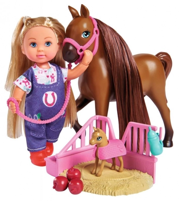 Evička the Vet Doll with Welcome Horse