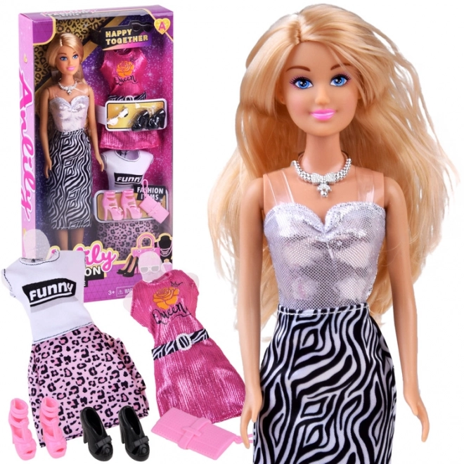 Anlily Doll with Dresses and Accessories