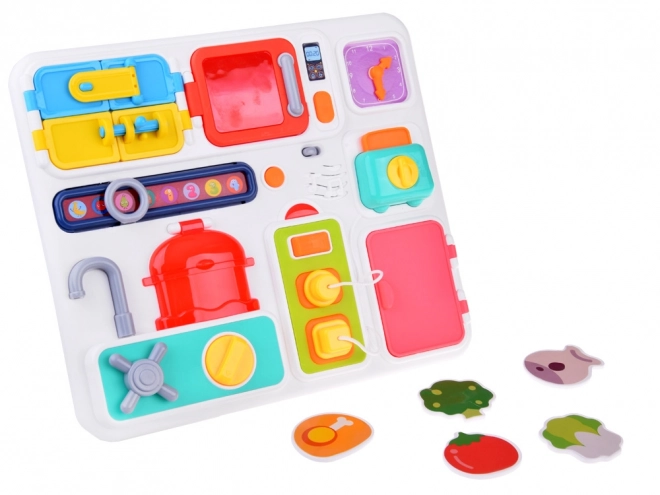 Montessori Sound and Light Activity Board Kitchen