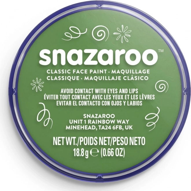 Colore per il viso Snazaroo verde prato 18ml