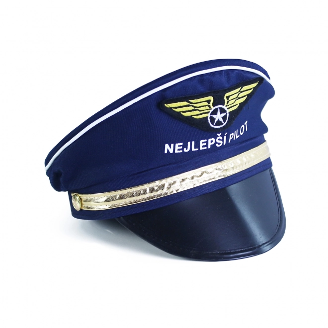 Children's Pilot Cap with Best Pilot Insignia