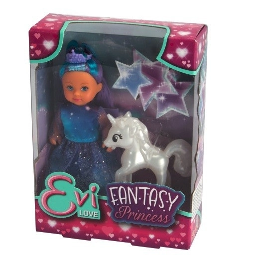 Evička Fantasy Princess Doll with White Unicorn