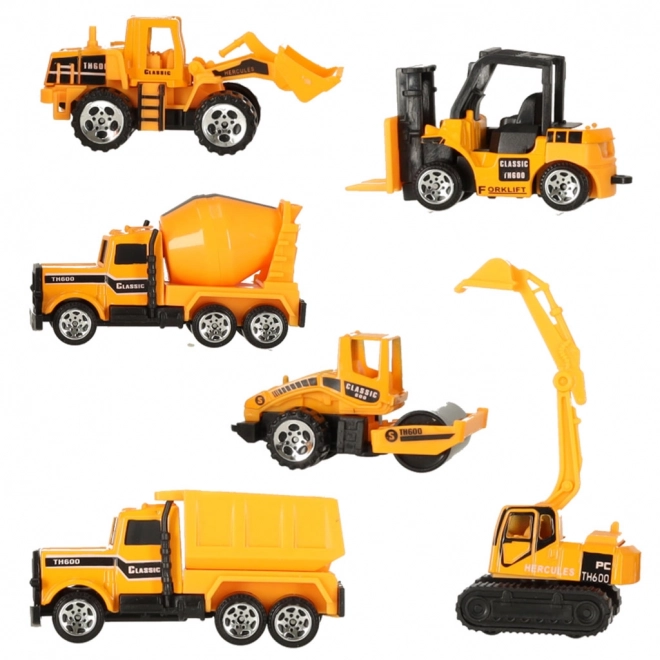 Construction Machinery 6-Piece Vehicle Set