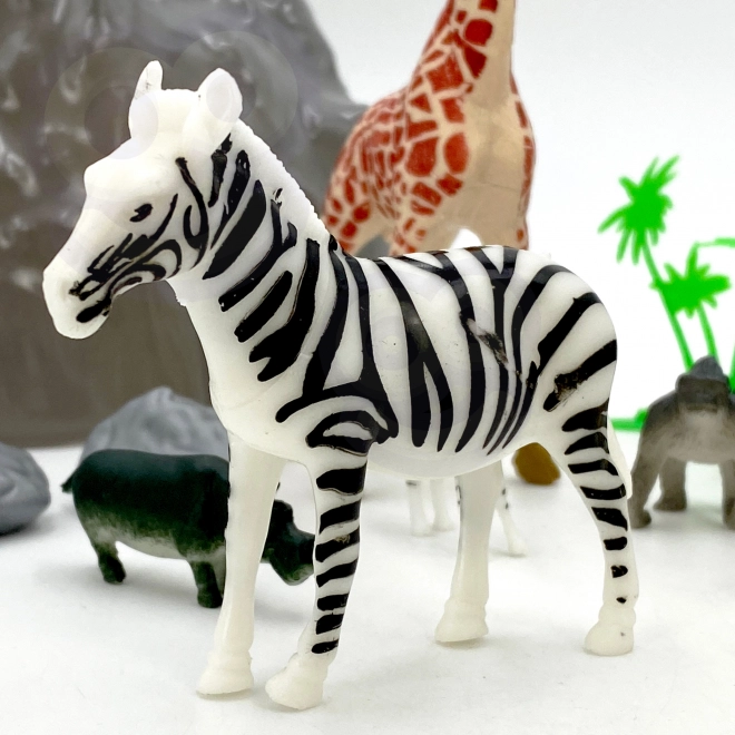 Sada figurek Zvířata Safari 34 ks