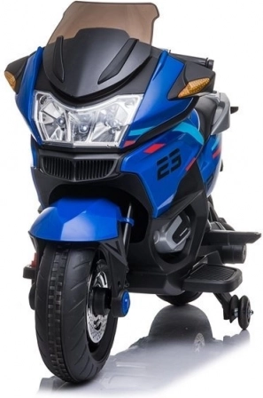 Children's Battery-Powered Motorcycle Blue