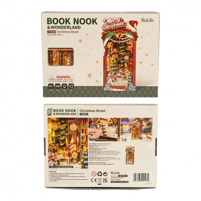 3D Puzzle Bookend Christmas Lane