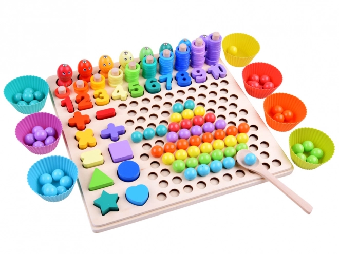 Wooden Counting Learning Puzzle Set