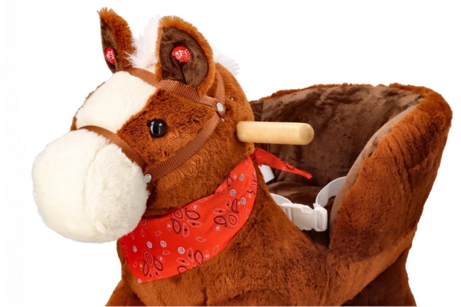 Brown Rocking Horse with Seat
