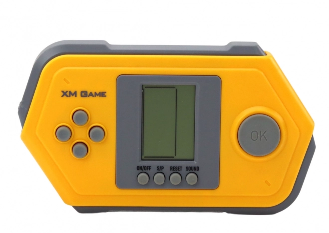 Electronic Tetris Brick Game Console Gray-Yellow