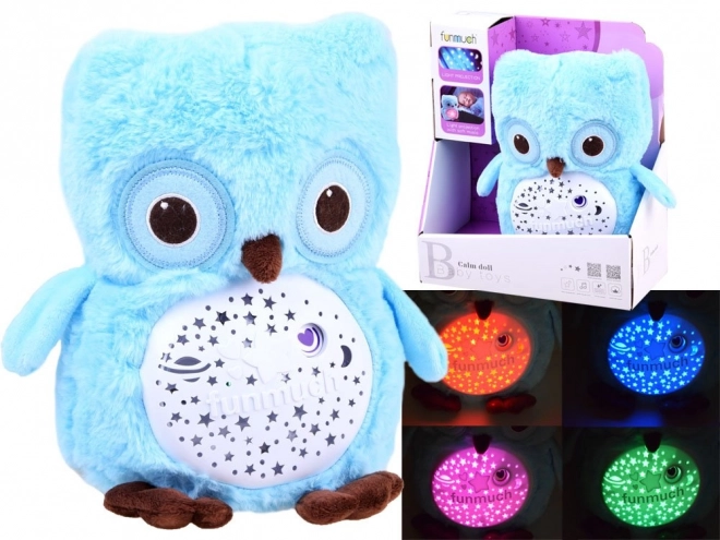 Soothing Owl Lullaby Projector Plush