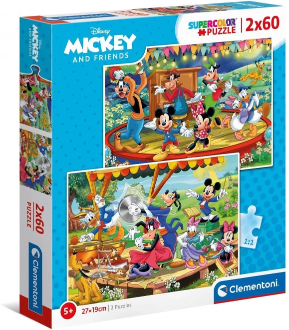 Clementoni Puzzle Mickey and Friends 2x60 Pieces