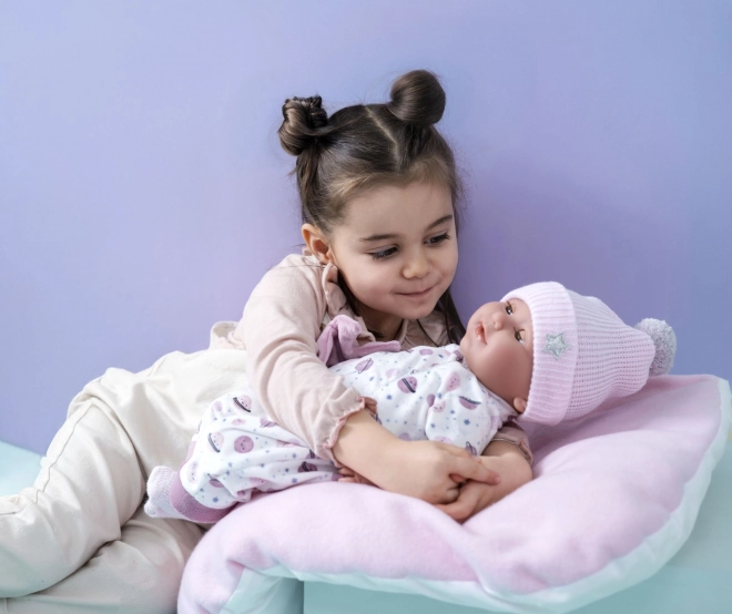 Blinking realistic baby doll Llorens with sounds 42 cm