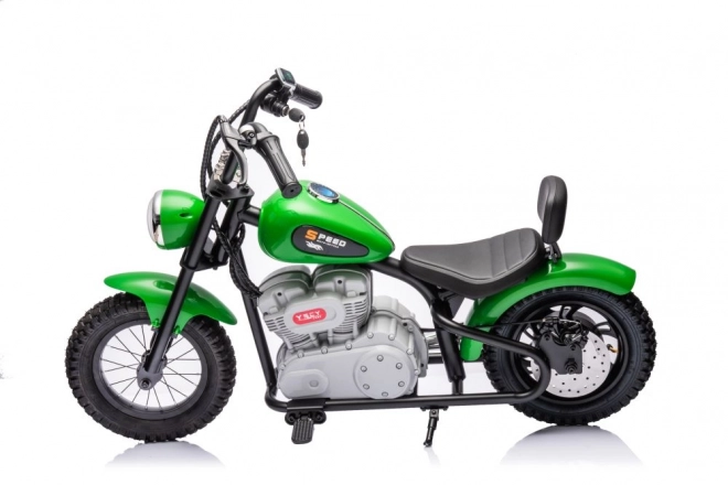 Battery-Powered Motorcycle for Kids - Green