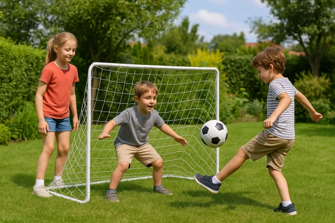 Two Football Goals with Soccer Net 180x122cm ECOTOYS