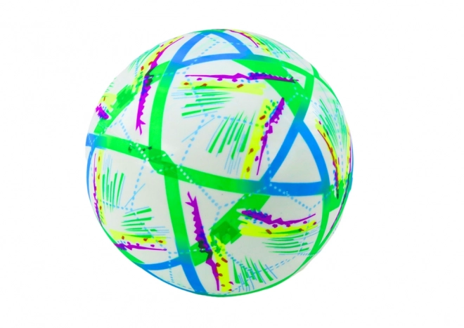 Bright Patterned Rubber Ball Green