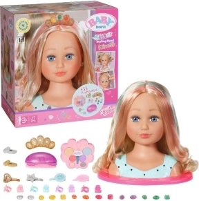 Older Sister BABY born Styling Head with Makeup Palette