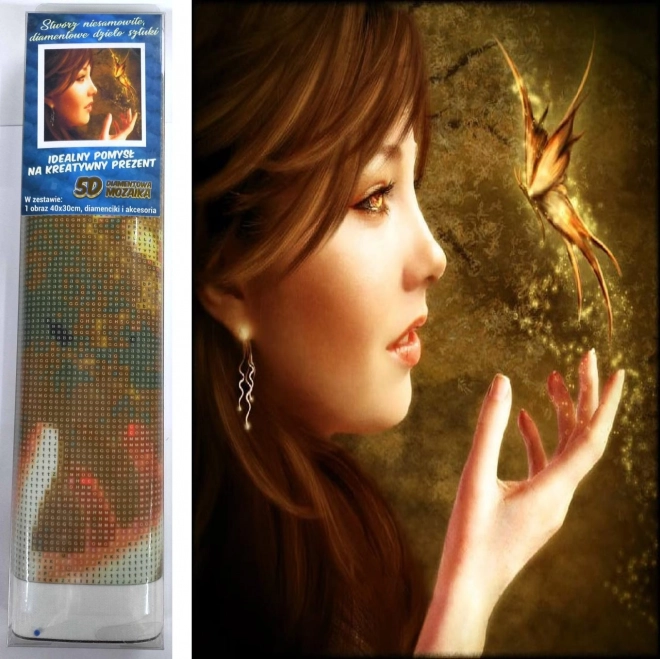 Diamond Painting - Girl with Butterfly