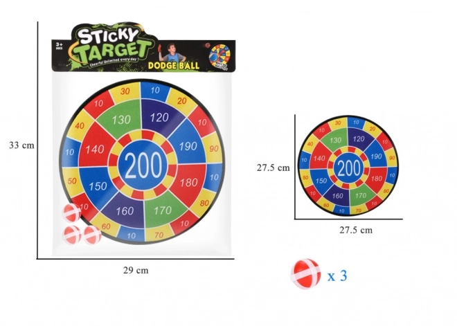 Target for Safe Throwing with Velcro Balls 28 cm