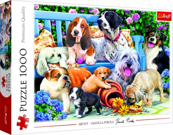 Trefl Puzzle Dogs in the Garden 1000 Pieces