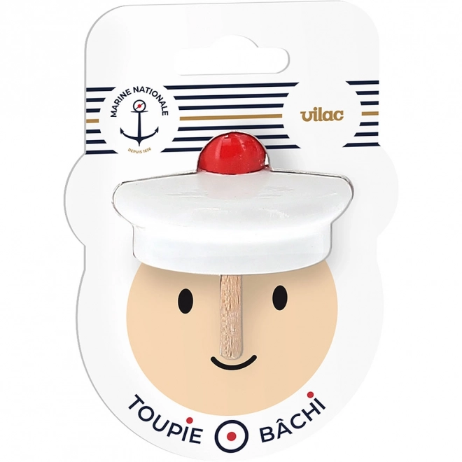 Vilac Spinning Top with Sailor Hat