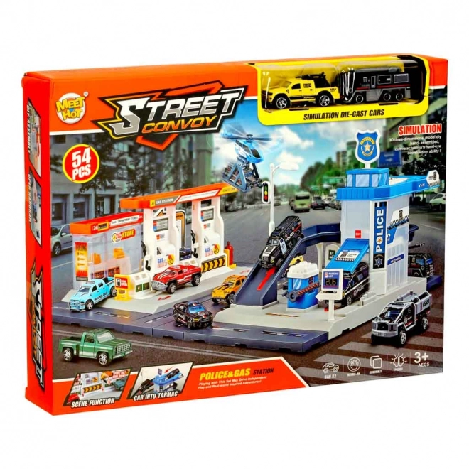 Parking Police Station Playset