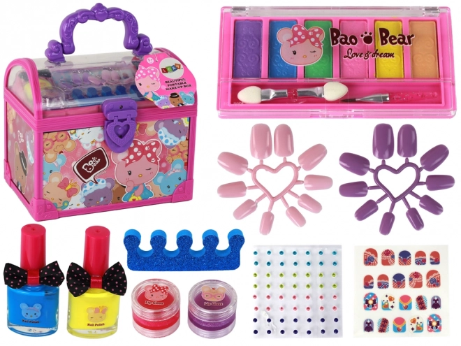 Beauty Set Pink Vanity Case for Girls