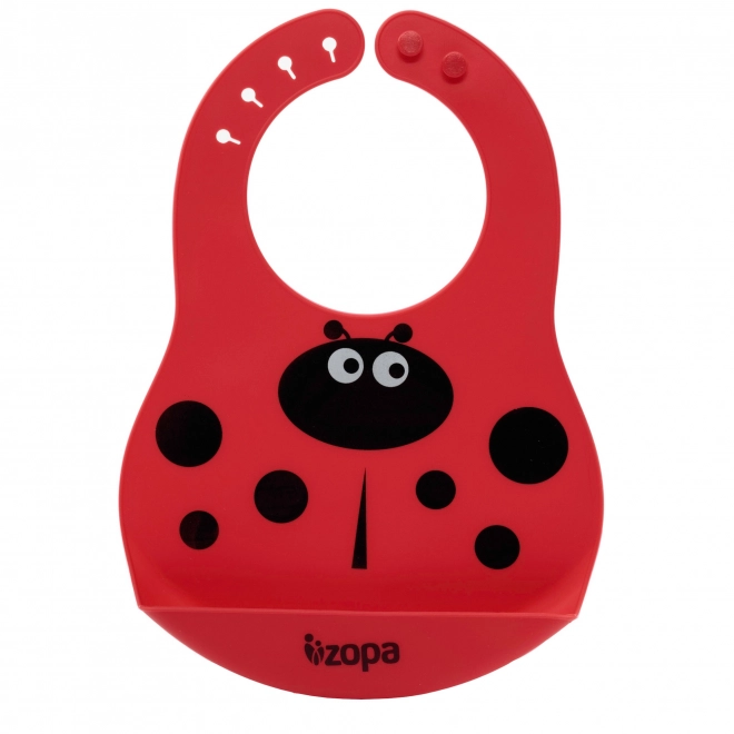 Silicone Bib Ladybird Design