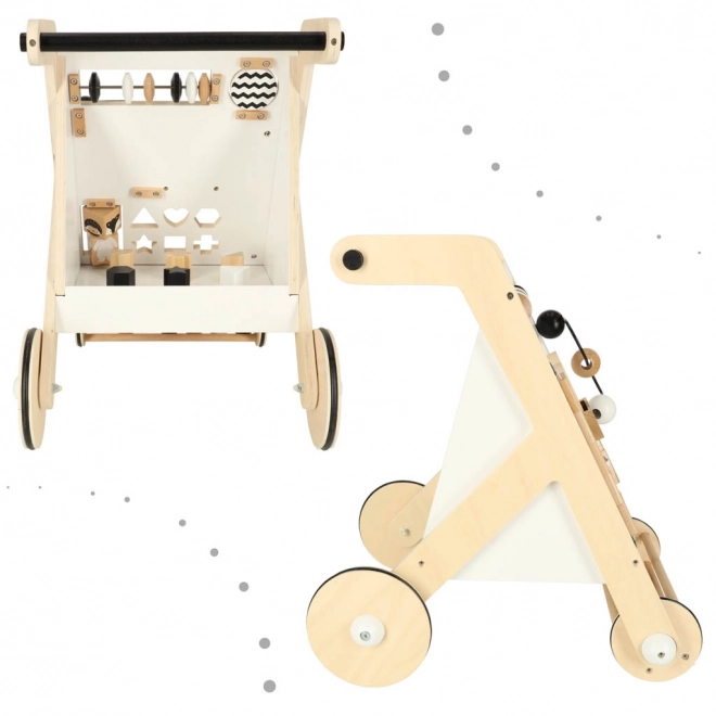 Wooden Walker Educational Toy with Shape Sorter