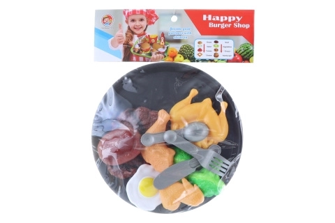 Toy Food Set with Tray