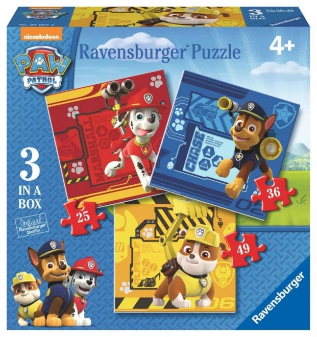 Ravensburger Paw Patrol 3-in-1 Puzzle Set