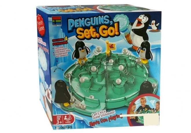 Penguin Glacier Snowball Challenge Game