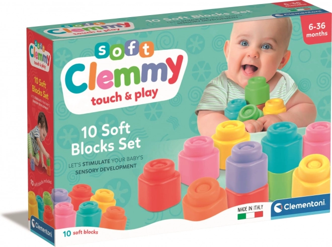 Clementoni soft building blocks for toddlers