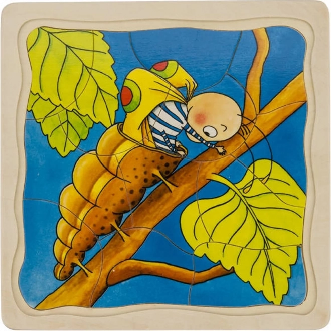 Layered Caterpillar Puzzle