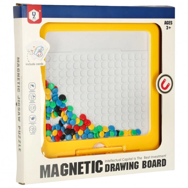 Magnetic Montessori Mosaic Board in Yellow